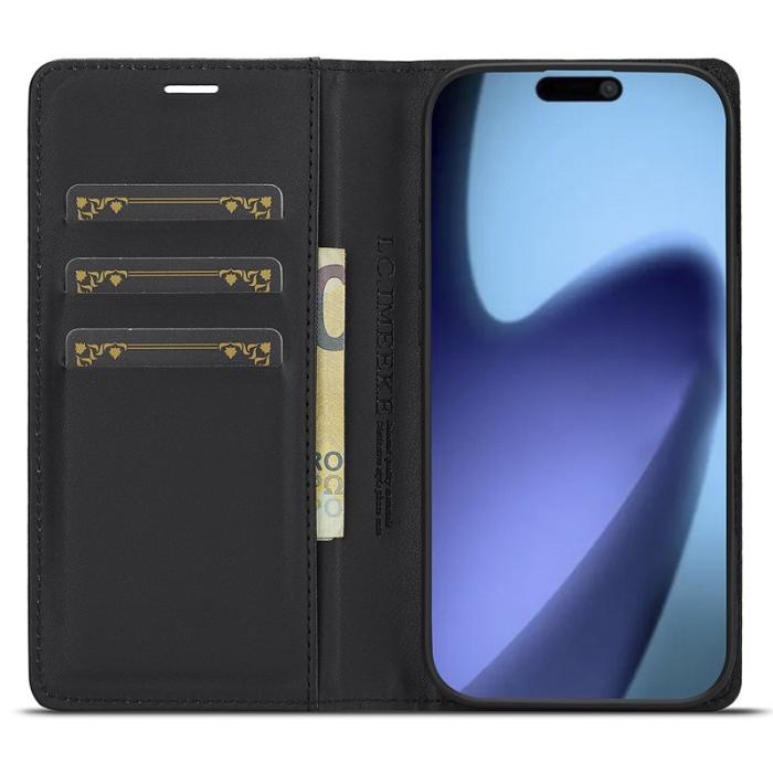 LC.imeeke - LC.IMEEKE iPhone Air Wallet Fodral Äkta läder - Vit
