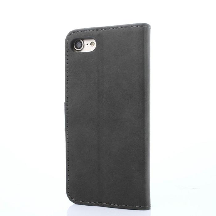 LC.imeeke - LC.IMEEKE iPhone SE (2020)/SE (2022)/8/7 Fodral PU Läder - Grå