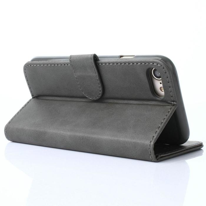 LC.imeeke - LC.IMEEKE iPhone SE (2020)/SE (2022)/8/7 Fodral PU Läder - Grå