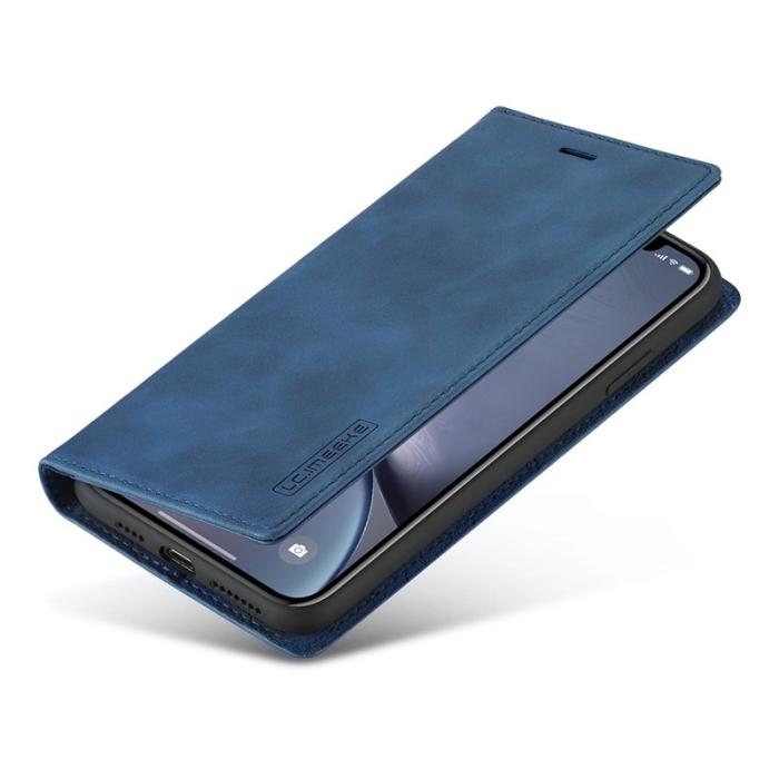 LC.imeeke - LC.IMEEKE iPhone XR Skal i TPU och PU Läder - Blå