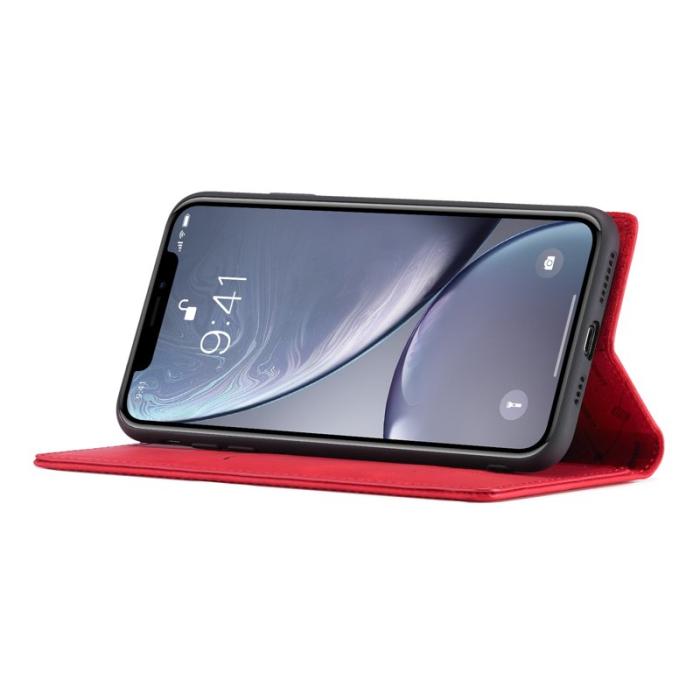 LC.imeeke - LC.IMEEKE iPhone XR Skal i TPU och PU Läder - Röd