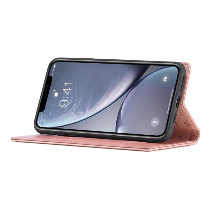 LC.imeeke - LC.IMEEKE iPhone XR Skal i TPU och PU Läder - Roséguld
