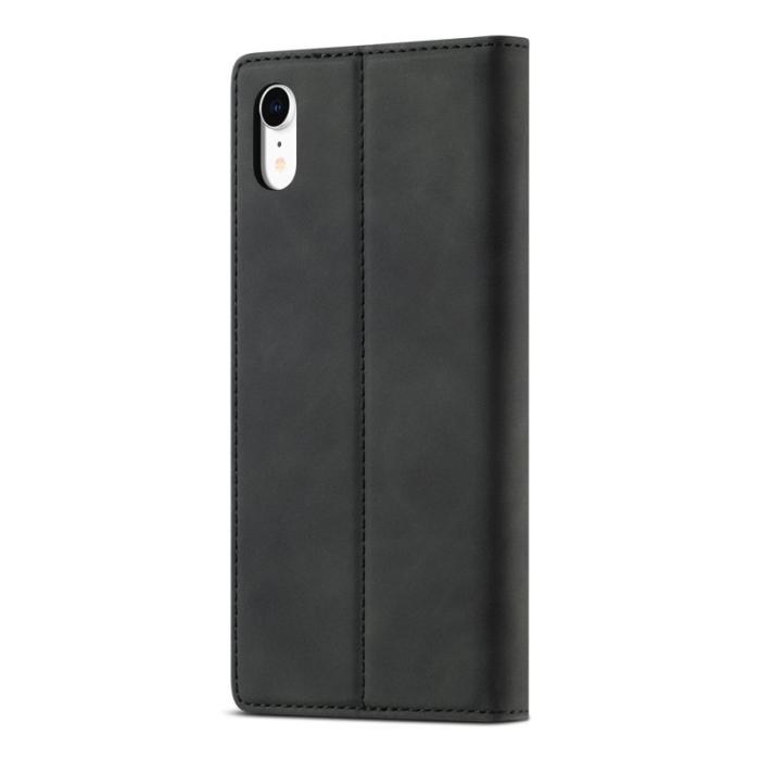 LC.imeeke - LC.IMEEKE iPhone XR Skal i TPU och PU-läder - Svart