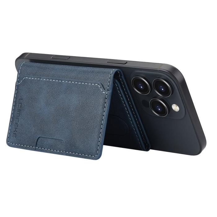 LC.imeeke - LC.IMEEKE Kickstand Fodral i PU Läder - RFID Skydd - Blå