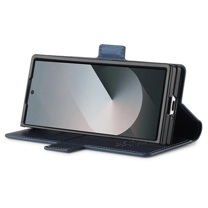 LC.imeeke - LC.IMEEKE L1 Fodral för Samsung Galaxy Z Fold5 PU Läder - Blå