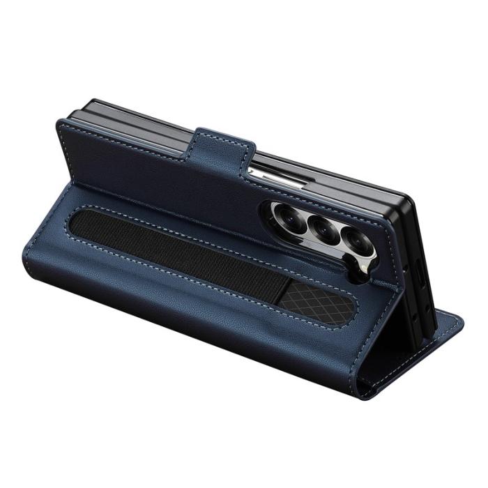 LC.imeeke - LC.IMEEKE L1 Samsung Galaxy Z Fold6 Plånboksfodral Konstläder - Blå