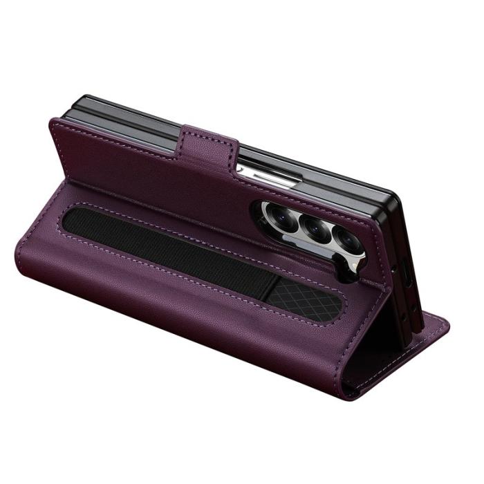 LC.imeeke - LC.IMEEKE L1 Samsung Galaxy Z Fold6 Plånboksfodral Konstläder - Lila