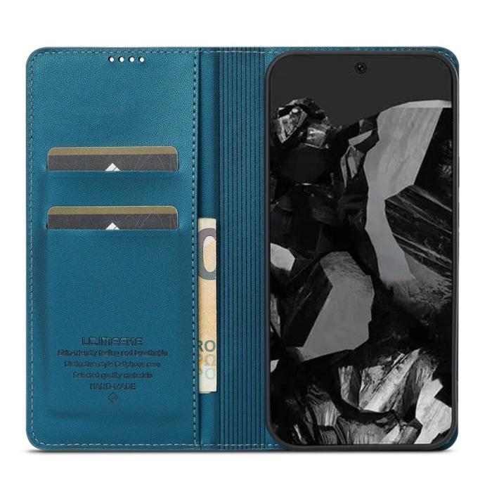 LC.imeeke - LC.IMEEKE L1 Series för Google Pixel 9 Pro Fodral PU Läder - Blå
