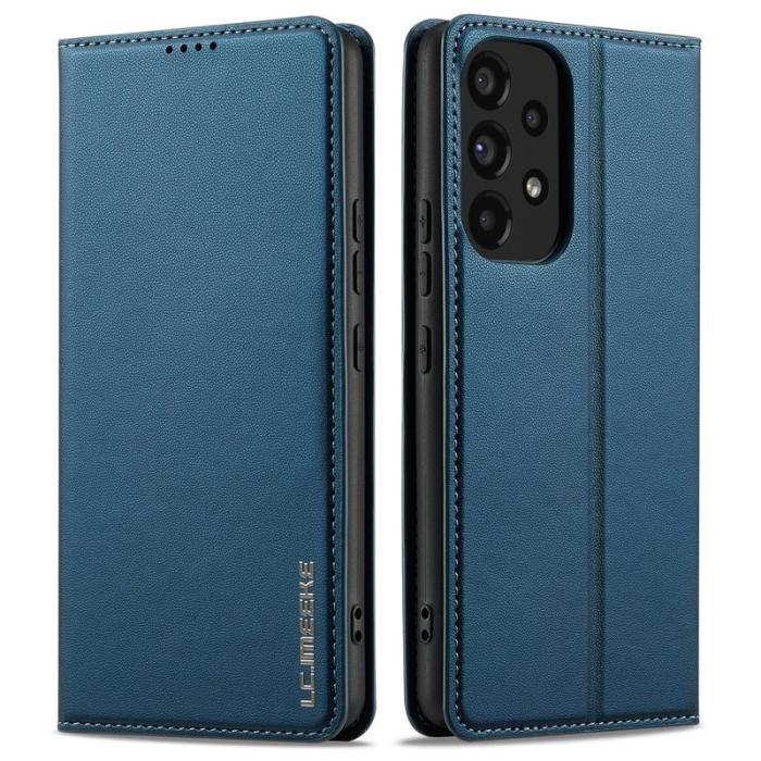 LC.imeeke - LC.IMEEKE L1 Series Fodral PU Läder - Blå för Samsung Galaxy A52s 5G