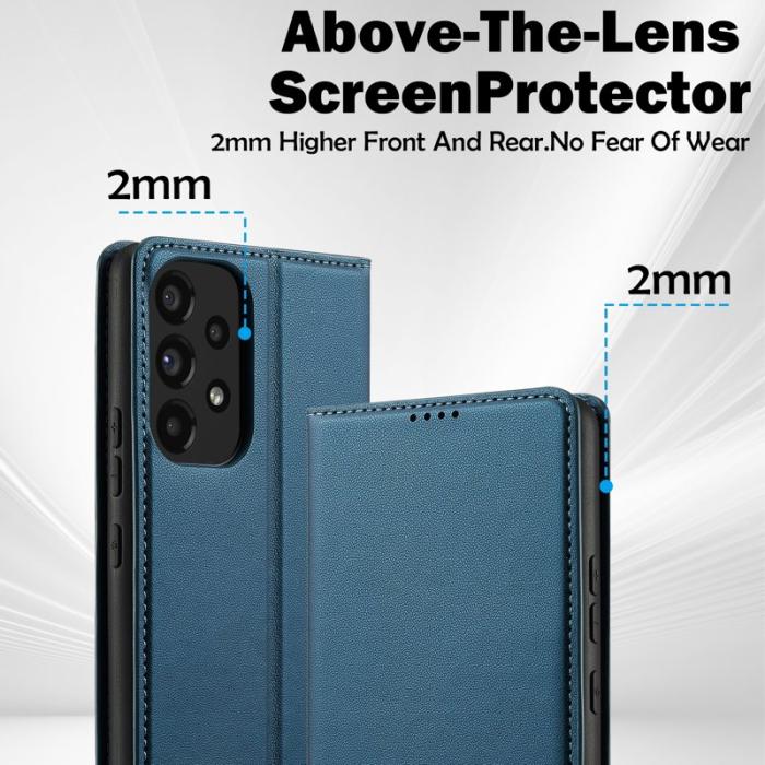 LC.imeeke - LC.IMEEKE L1 Series Fodral PU Läder - Blå för Samsung Galaxy A52s 5G