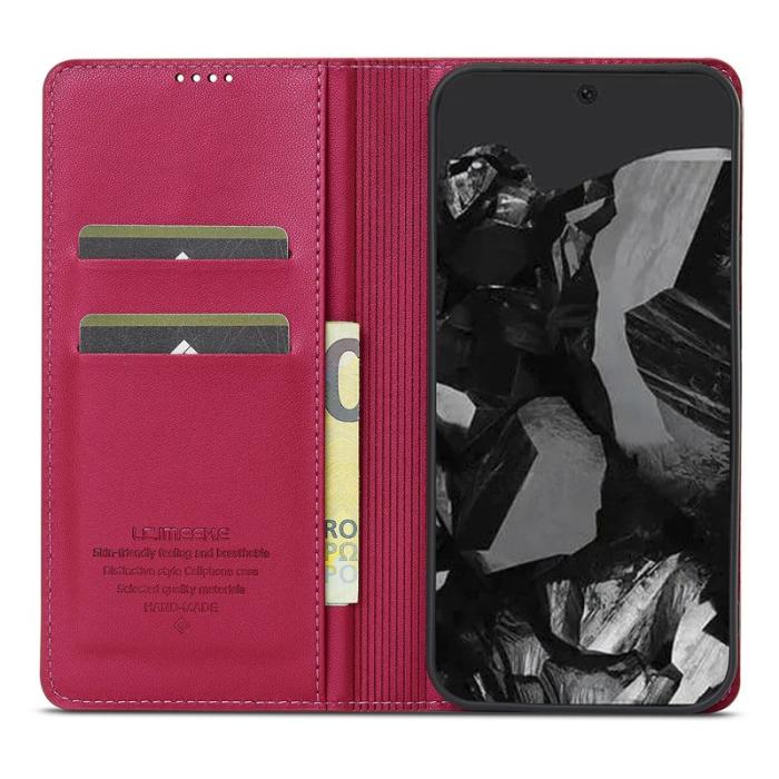 LC.imeeke - LC.IMEEKE L1 Series Fodral PU Läder - Röd för Google Pixel 10 Pro