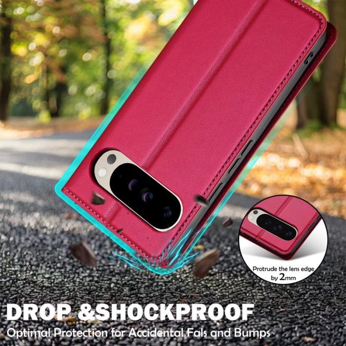 LC.imeeke - LC.IMEEKE L1 Series Fodral PU Läder - Röd för Google Pixel 10 Pro