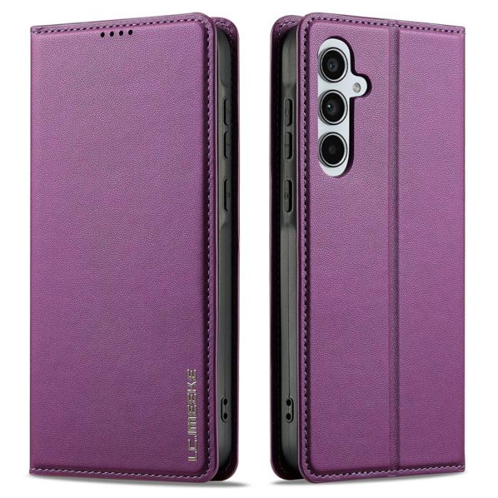 LC.imeeke - LC.IMEEKE L1 Series Fodral PU Läder - Skydd för Samsung A16 - Lila