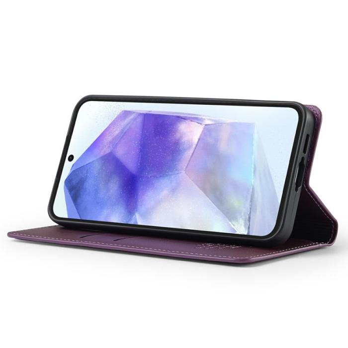 LC.imeeke - LC.IMEEKE L1 Series Fodral PU Läder - Skydd för Samsung A16 - Lila