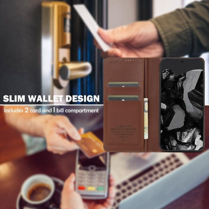 LC.imeeke - LC.IMEEKE L1 Series Fodral PU Läder - Skyddande - Brun