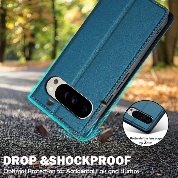 LC.imeeke - LC.IMEEKE L1 Series Google Pixel 10 Pro Fodral PU Läder - Blå