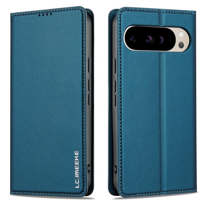 LC.imeeke - LC.IMEEKE L1 Series Google Pixel 10 Pro XL Fodral - PU Läder - Blå