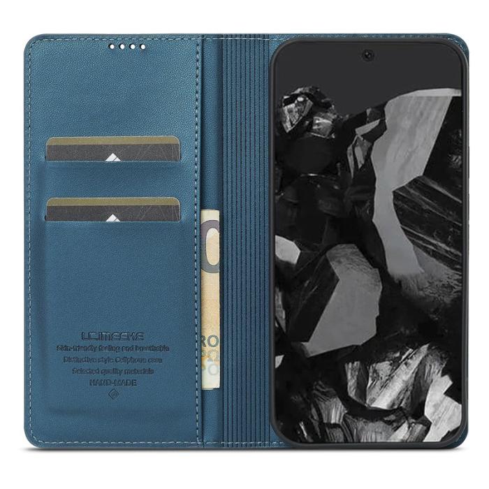 LC.imeeke - LC.IMEEKE L1 Series Google Pixel 10 Pro XL Fodral - PU Läder - Blå