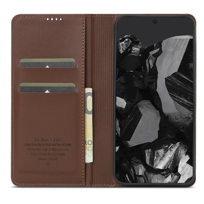 LC.imeeke - LC.IMEEKE L1 Series Google Pixel 10 Pro XL Fodral PU Läder - Brun