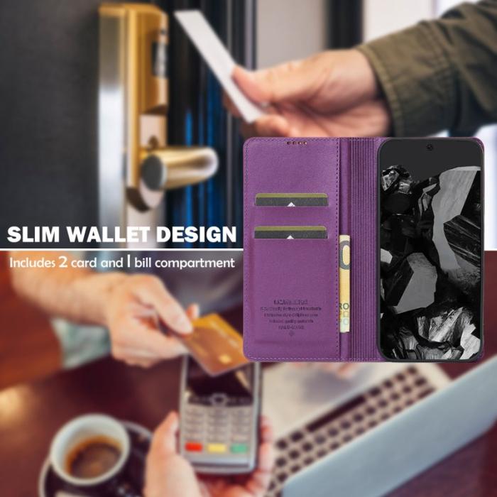LC.imeeke - LC.IMEEKE L1 Series Google Pixel 10 Pro XL Fodral PU Läder - Lila