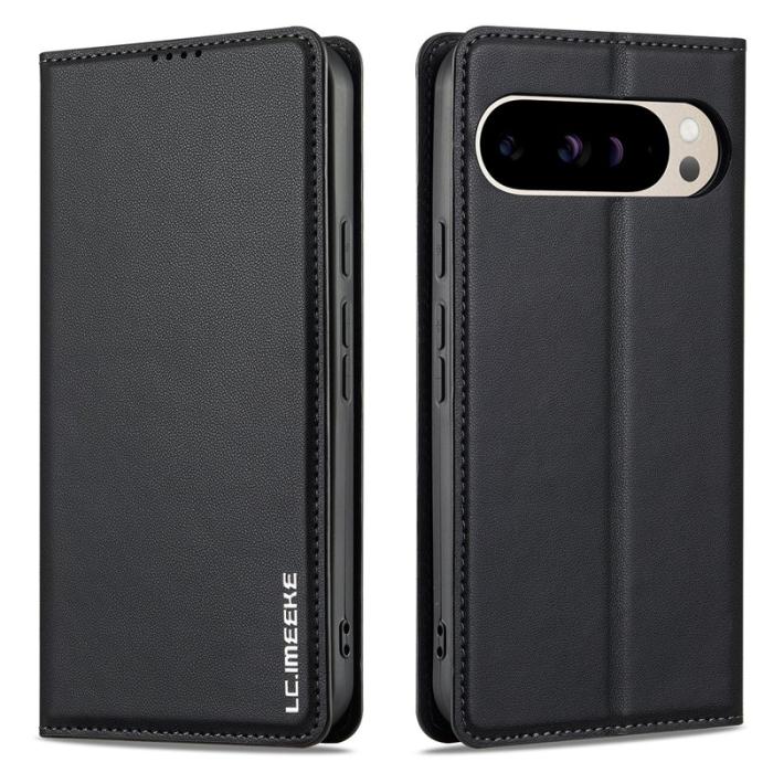 LC.imeeke - LC.IMEEKE L1 Series Google Pixel 10 Pro XL Fodral PU Läder - Svart