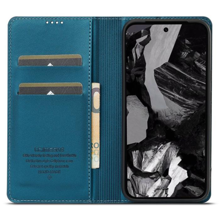 LC.imeeke - LC.IMEEKE L1 Series Google Pixel 8 Fodral PU Läder - Blå