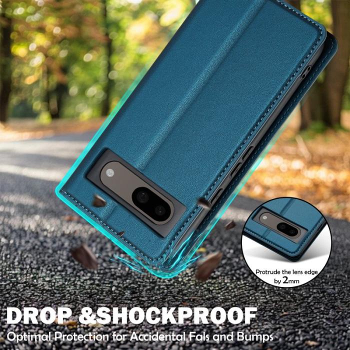 LC.imeeke - LC.IMEEKE L1 Series Google Pixel 8 Fodral PU Läder - Blå