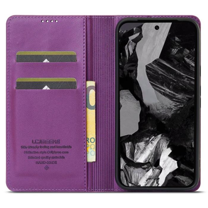 LC.imeeke - LC.IMEEKE L1 Series Google Pixel 8 Fodral PU Läder - Lila
