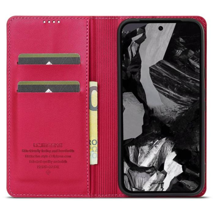 LC.imeeke - LC.IMEEKE L1 Series Google Pixel 8 Fodral PU Läder - Röd