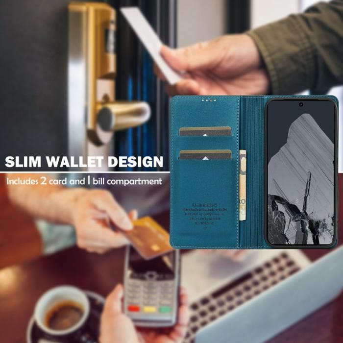 LC.imeeke - LC.IMEEKE L1 Series Google Pixel 8 Pro Fodral PU Läder - Blå