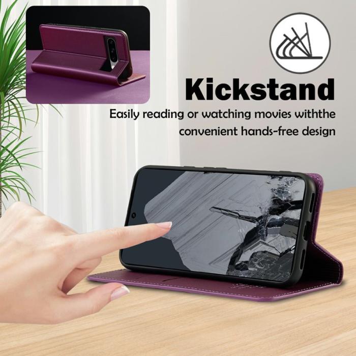 LC.imeeke - LC.IMEEKE L1 Series Google Pixel 8 Pro Fodral PU Läder - Lila