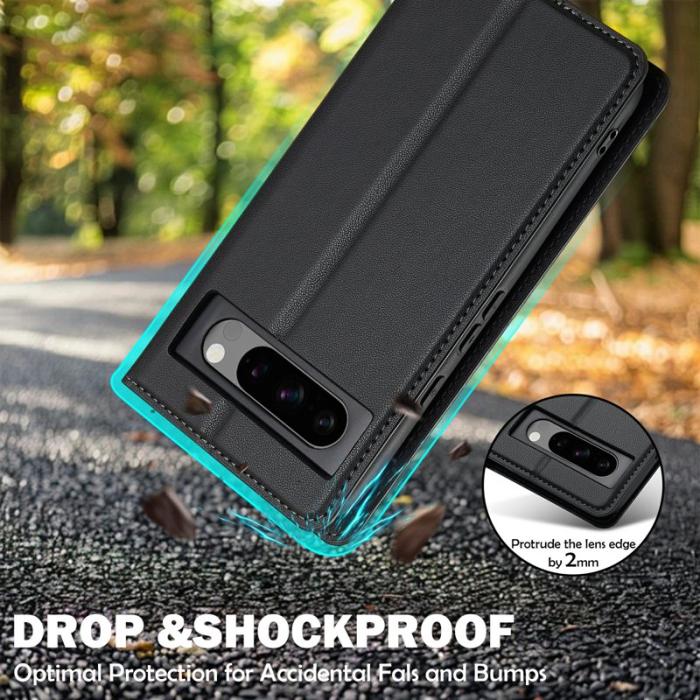 LC.imeeke - LC.IMEEKE L1 Series Google Pixel 8 Pro Fodral PU Läder - Svart