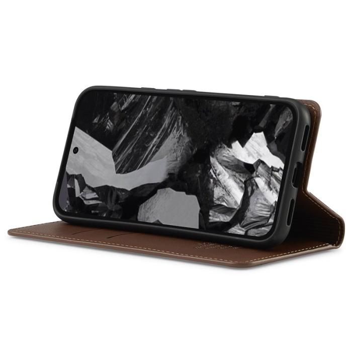 LC.imeeke - LC.IMEEKE L1 Series Google Pixel 8a Fodral PU Läder - Brun