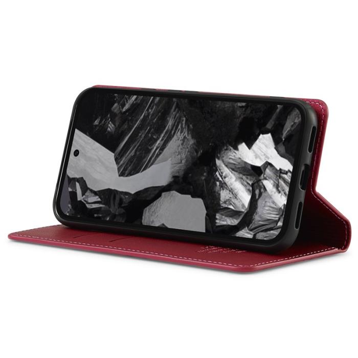 LC.imeeke - LC.IMEEKE L1 Series Google Pixel 8a Fodral PU Läder - Röd