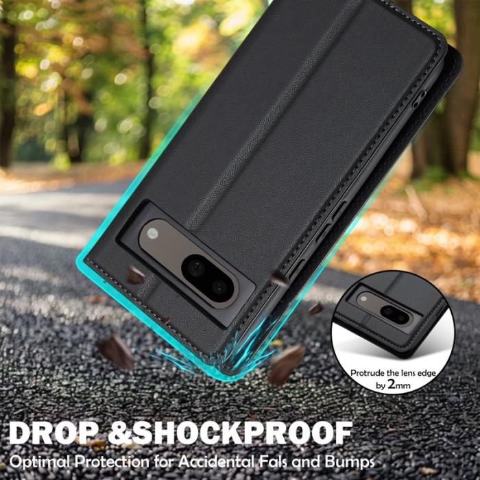 LC.imeeke - LC.IMEEKE L1 Series Google Pixel 8a Fodral PU Läder - Svart