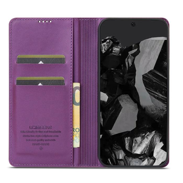 LC.imeeke - LC.IMEEKE L1 Series Google Pixel 9 Pro Fodral PU Läder - Lila