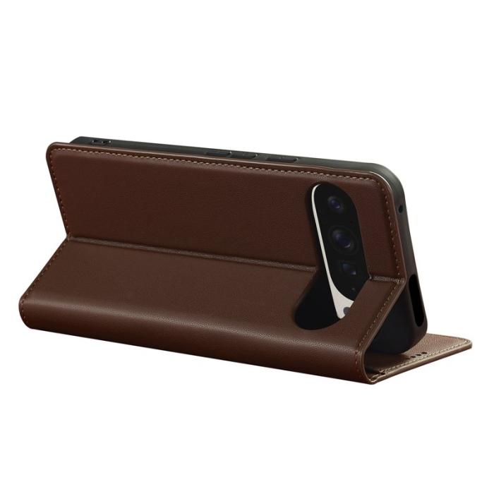 LC.imeeke - LC.IMEEKE L1 Series Google Pixel 9 Pro XL Fodral PU Läder - Brun