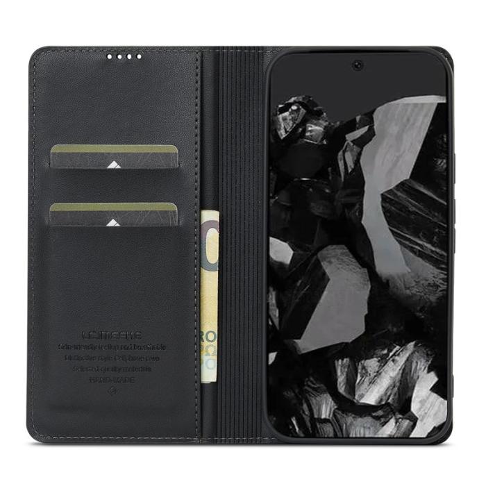 LC.imeeke - LC.IMEEKE L1 Series Google Pixel 9 Pro XL Fodral PU Läder - Svart