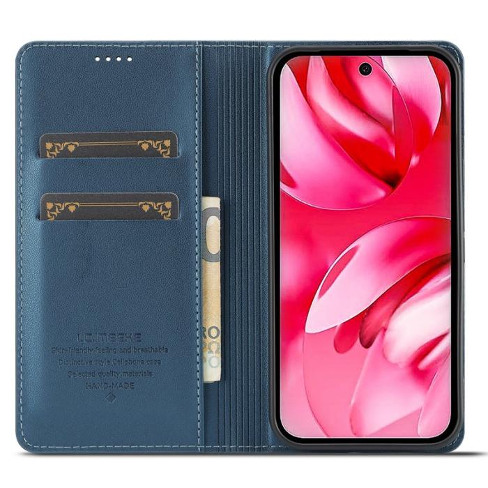 LC.imeeke - LC.IMEEKE L1 Series Google Pixel 9a Fodral PU Läder - Blå