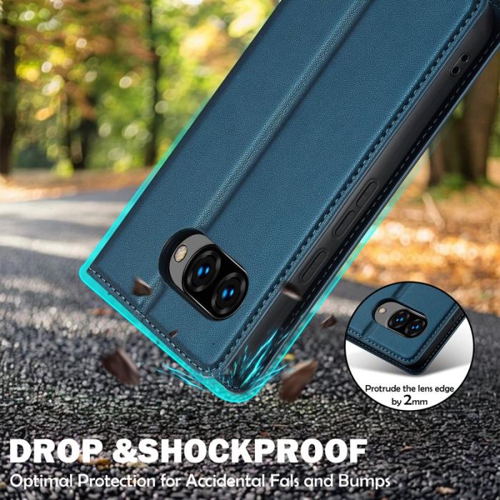 LC.imeeke - LC.IMEEKE L1 Series Google Pixel 9a Fodral PU Läder - Blå