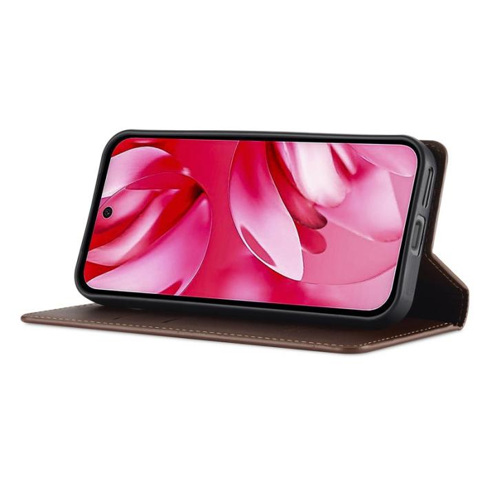 LC.imeeke - LC.IMEEKE L1 Series Google Pixel 9a Fodral PU Läder - Brun