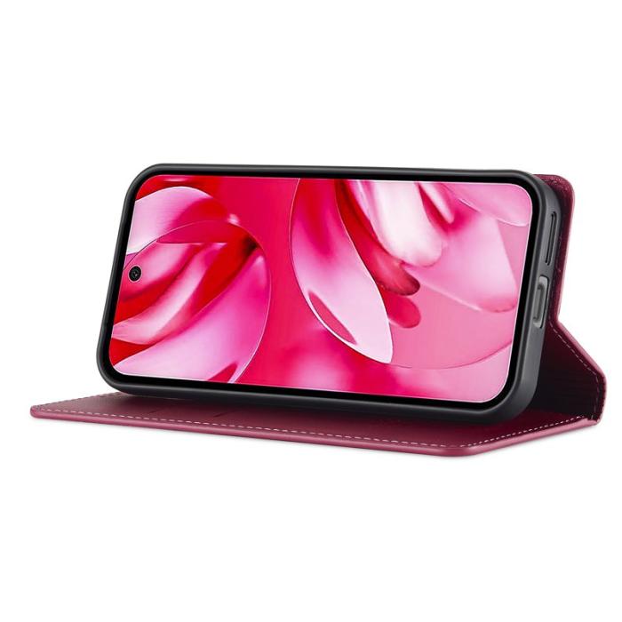 LC.imeeke - LC.IMEEKE L1 Series Google Pixel 9a Fodral PU Läder - Röd