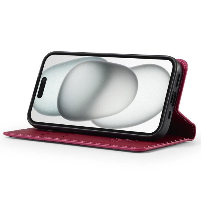 LC.imeeke - LC.IMEEKE L1 Series iPhone 14/13 Fodral PU Läder - Röd