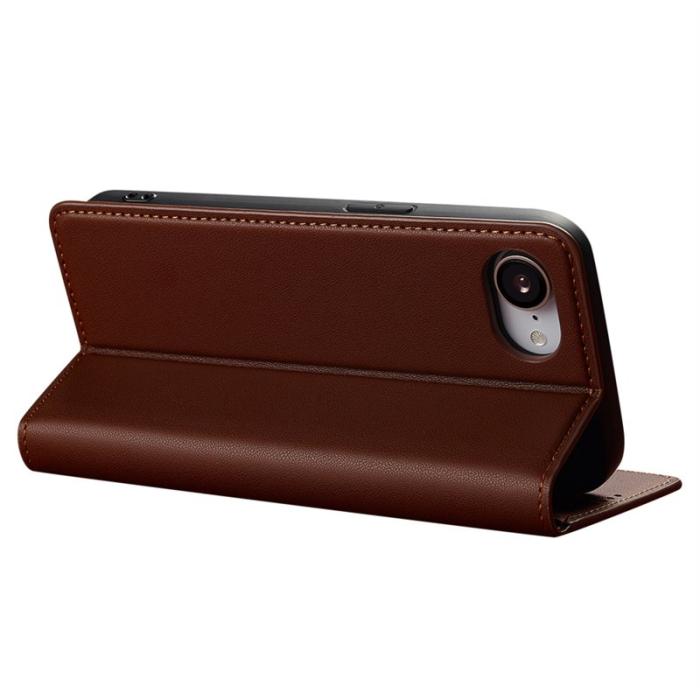 LC.imeeke - LC.IMEEKE L1 Series iPhone 16e Fodral PU Läder - Brun