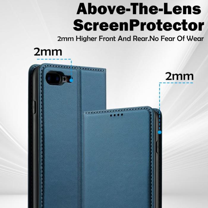 LC.imeeke - LC.IMEEKE L1 Series iPhone 8 Plus / 7 Plus Fodral PU Läder - Blå