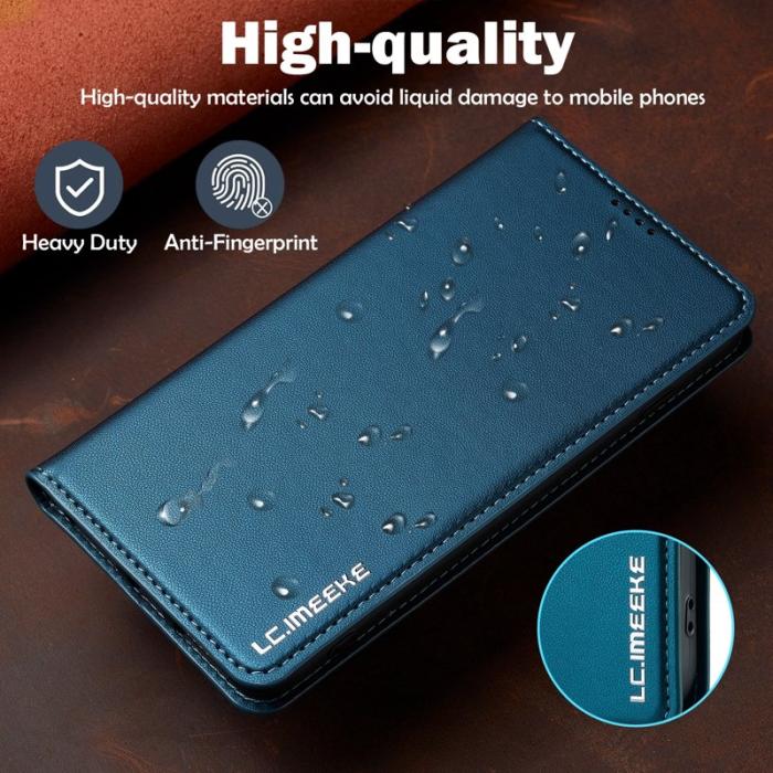LC.imeeke - LC.IMEEKE L1 Series iPhone 8 Plus / 7 Plus Fodral PU Läder - Blå