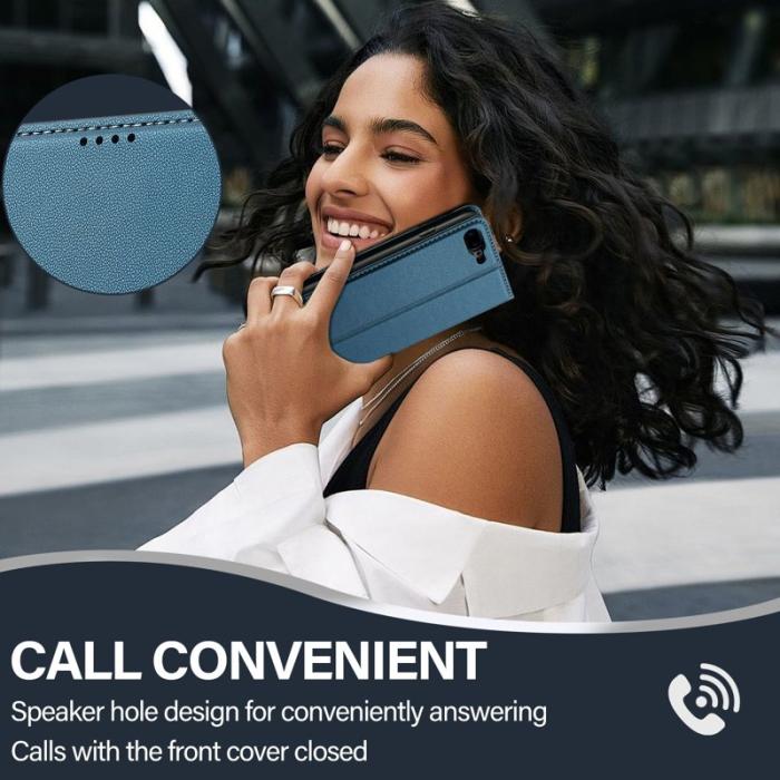 LC.imeeke - LC.IMEEKE L1 Series iPhone 8 Plus / 7 Plus Fodral PU Läder - Blå