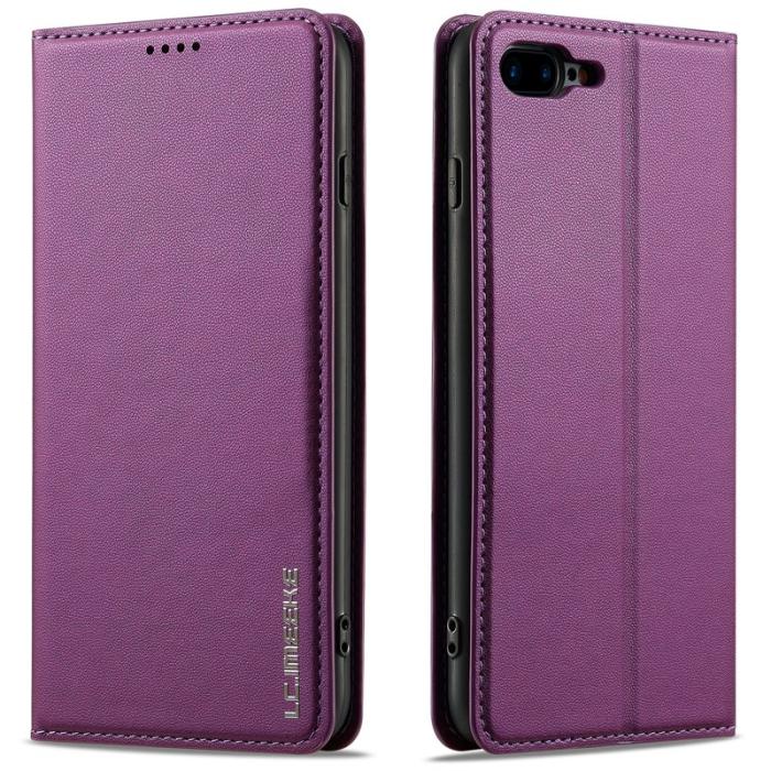 LC.imeeke - LC.IMEEKE L1 Series iPhone 8 Plus Fodral PU Läder - Lila