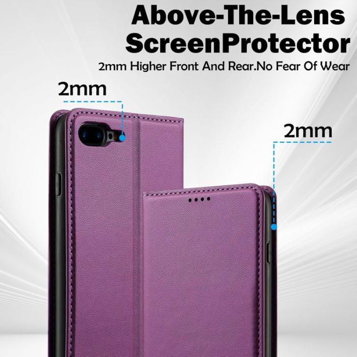 LC.imeeke - LC.IMEEKE L1 Series iPhone 8 Plus Fodral PU Läder - Lila
