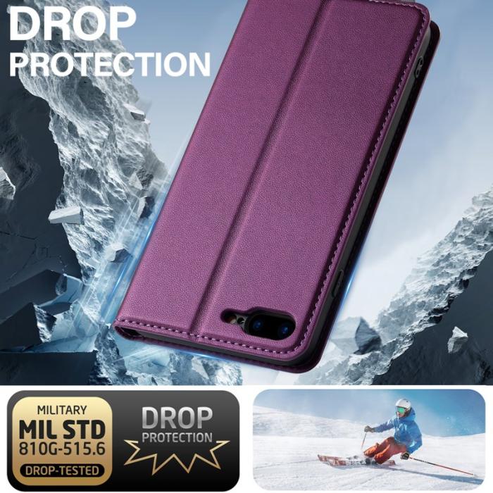 LC.imeeke - LC.IMEEKE L1 Series iPhone 8 Plus Fodral PU Läder - Lila